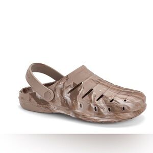 NWT Rugged Shark EVA Clogs Men’s Size 10 Tan Slip On Comfort Shoes